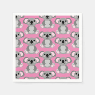 Koala Bear Niedlich Kid Birthday Party Serviette