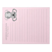 Koala Bear Niedlich Kids Personal Stationary Notep Notizblock (Vorderseite)