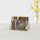 Koala Bear Notecard Karte (Gelbe Blume)