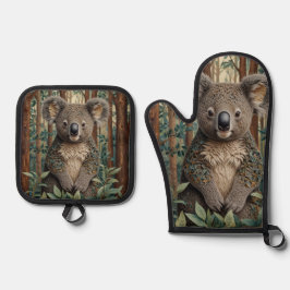 Koala Bear Ofenhandschuh & Topflappen-Set