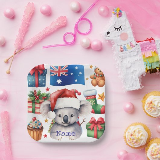 Koala Bear on Australia themed Pappteller (Party)