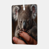 Koala Bear Ornament Aus Metall (Vorderseite links)