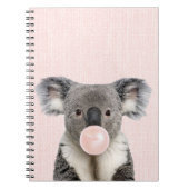 Koala Bear Pink Bubble Kaugummi Notizblock (Vorderseite)