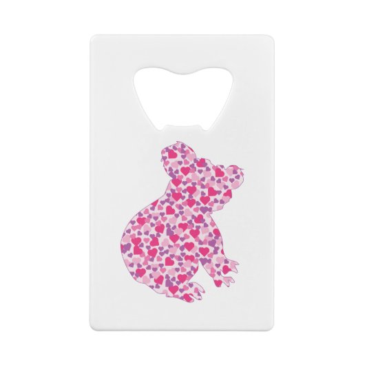 Koala-Bear-Pink-Herz Geldbeutel Flaschenöffner (Rückseite)