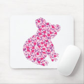 Koala-Bear-Pink-Herz Mousepad (Mit Mouse)