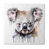 Koala Bear Portrait Fliese (Vorderseite)