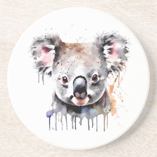 Koala Bear Portrait Getränkeuntersetzer (Vorne)