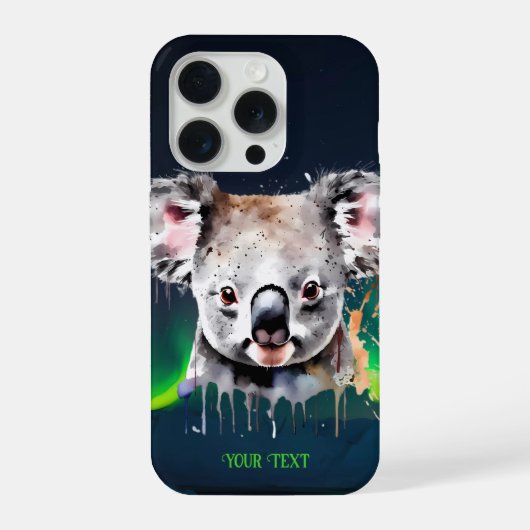 Koala Bear Portrait iPhone Hülle (Rückseite)