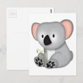 KOALA BEAR POSTKARTE (Vorne/Hinten)