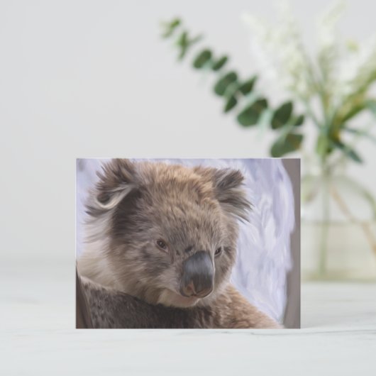 Koala Bear Postkarte (Stehend Vorderseite)