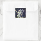 Koala Bear Quadratischer Aufkleber (Tasche)