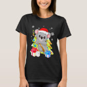 Koala Bear Santa Christmas With Christmas Trees T-Shirt (Vorderseite)