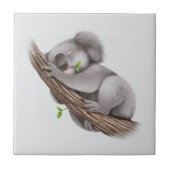 Koala Bear schlafen Fliese (Vorderseite)