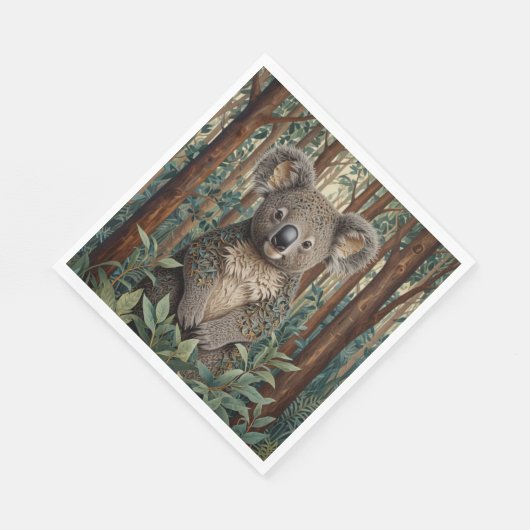 Koala Bear Serviette (Ecke)