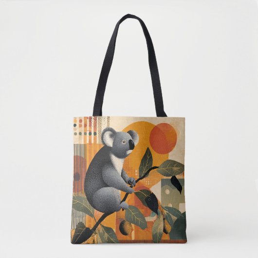 Koala Bear Sitting in a Tree Tasche (Vorderseite)