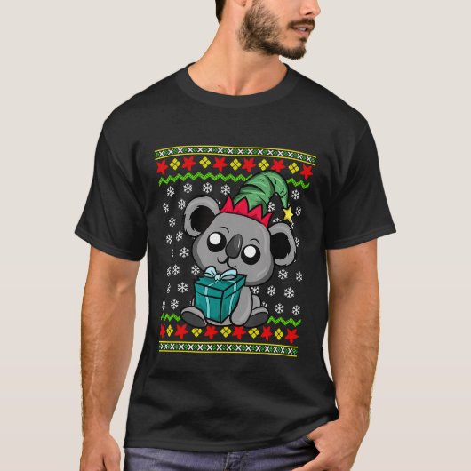 Koala Bear Ugly Christmas Australien T-Shirt (Vorderseite)