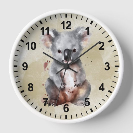 Koala Bear Uhr (Vorderseite)