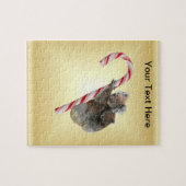 Koala Bear und Joey Cub Candy Cane Puzzle (Horizontal)