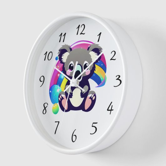 Koala Bear und Regenbogen Uhr (Winkel)