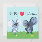 Koala Bear Valentine's Card (Vorderseite)