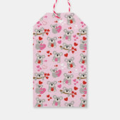 Koala Bear Valentine's Day School Card Geschenkanhänger (Rückseite)