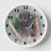 Koala Bear Wall Clock Wanduhr (Vorderseite)