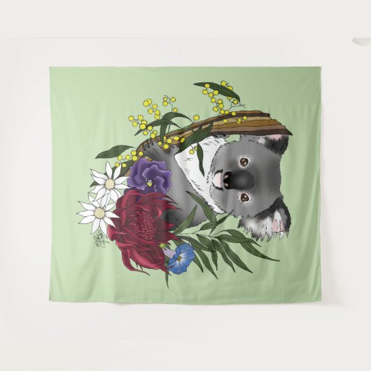 Koala Bear Wandteppich (Vorderseite (Horizontal))