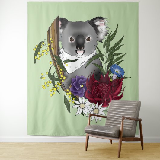 Koala Bear Wandteppich (Beispiel)