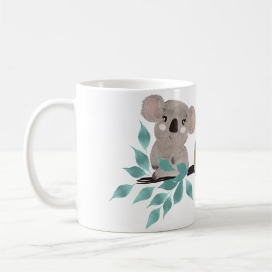 Koala Bear Wasserfarbe Malte Tasse (Links)