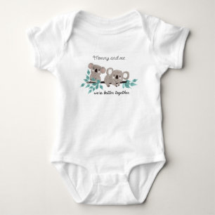 Koala Bear Water Color Baby Body Anzug Strampler