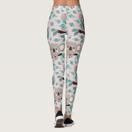 Koala Bear Water Color Leggings (Rückseite)