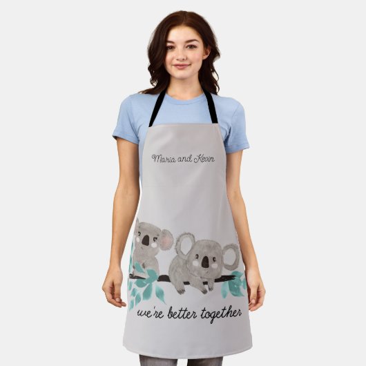 Koala Bear Water Color Schürze (Getragen)