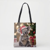 Koala Bear Wear Weihnachtsmannmütze, Tasche (Vorderseite)