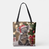 Koala Bear Wear Weihnachtsmannmütze, Tasche (Rückseite)