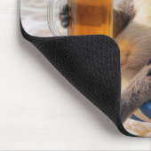Koala Bear With a Beer on the Beach Mousepad (Ecke)