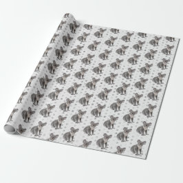 Koala Bears auf Polka Dots Geschenkpapier