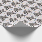 Koala Bears auf Polka Dots Geschenkpapier (Ecke)