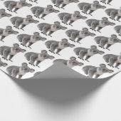 Koala Bears auf Weiß Geschenkpapier (Ecke)
