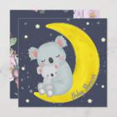 Koala Bears Kinderdusche Einladung (Vorne/Hinten)