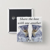 Koala Bears Liebe_ Button (Vorne & Hinten)