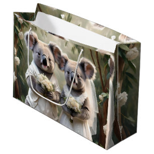 Koala Bears Liebe White Weddings, Große Geschenktüte