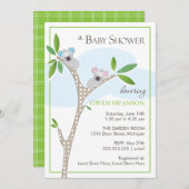 Koala Bears - Twins Baby Shower Einladungen (Vorne/Hinten)