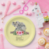 Koala Bears Wasserfarbe Niedliche Mama & Baby Dusc Pappteller (Party)