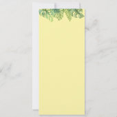 Koala Bears Wasserfarbe Niedliche Mama & Babymenü Einladung (Rückseite)