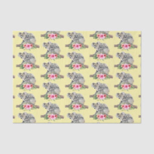 Koala Bears Wasserfarbe Niedliche Mama und Baby Mu Seidenpapier
