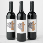 Koala Bears Weinetikett (Flaschen)