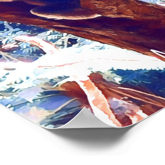 Koala bei Baumarten in Australien Poster (Ecke)