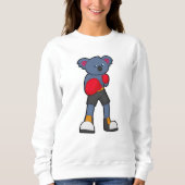 Koala beim Boxen mit Boxhandschuhen Sweatshirt (Vorderseite)