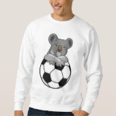 Koala beim Fußballsport Sweatshirt (Vorderseite)