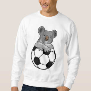 Koala beim Fußballsport Sweatshirt
